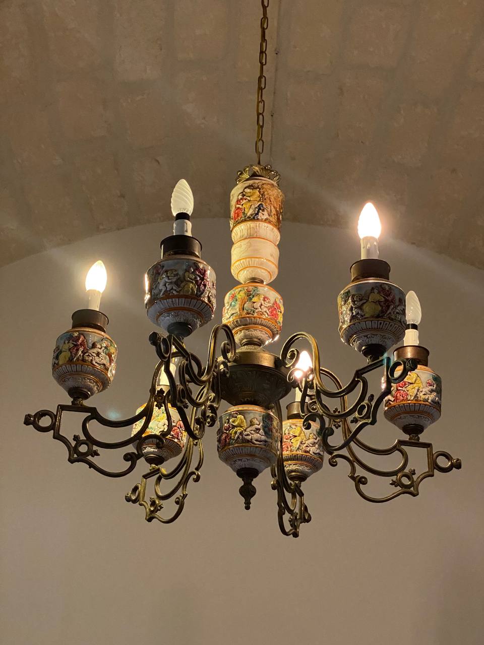 Lampadario in ceramica